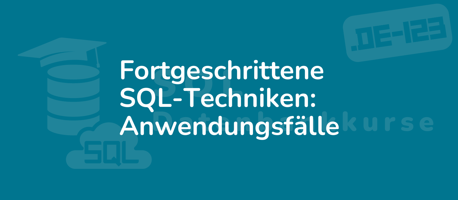 sophisticated sql techniques real life applications represented by a complex image in shades of blue showcasing advanced database management
