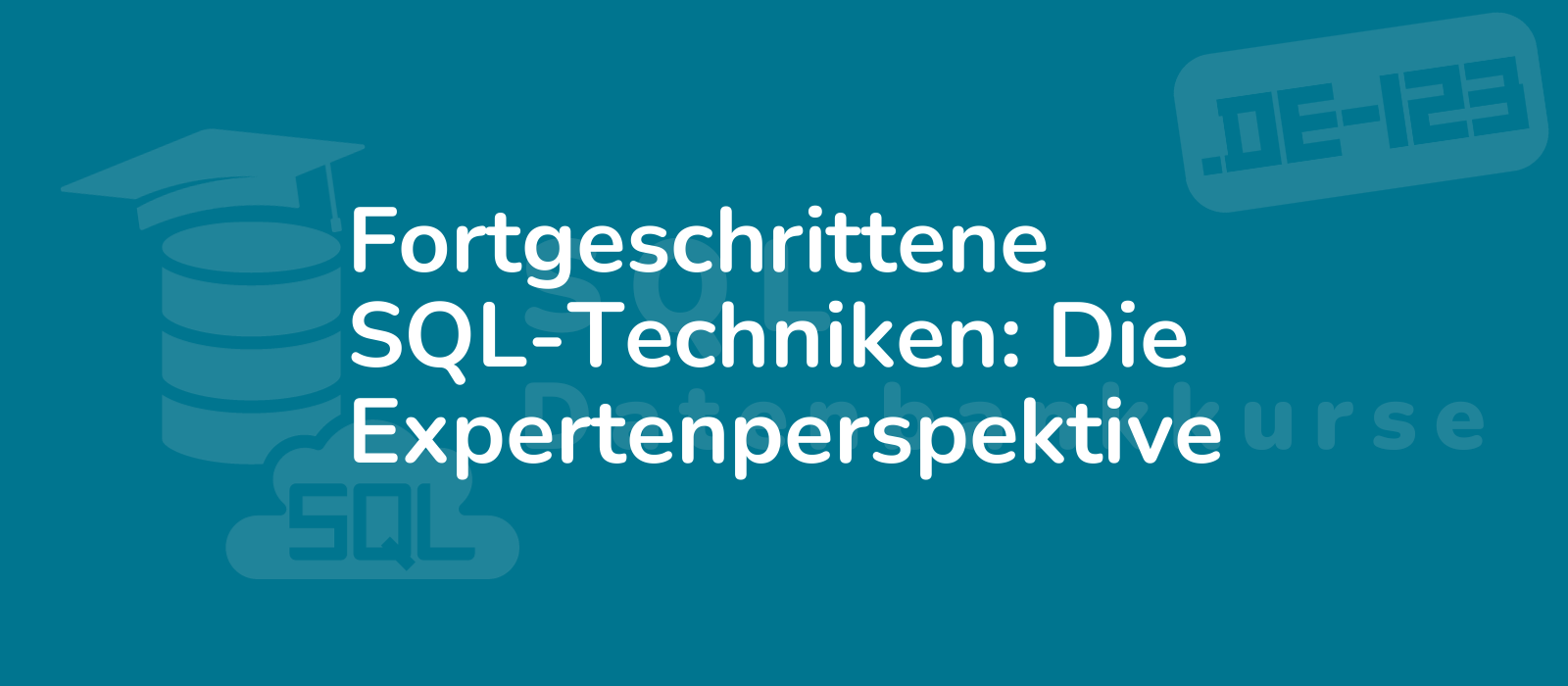 expert perspective on advanced sql techniques a dynamic image representing proficiency in sql showcasing complexity and expertise