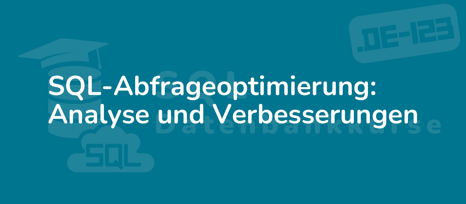 high resolution image illustrates sql query optimization with detailed analysis and improvements conveying efficiency and expertise