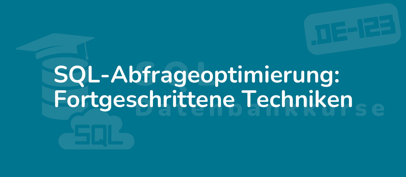 advanced techniques to optimize sql queries a modern graphic representation illustrating sql optimization with intricate details and vibrant colors