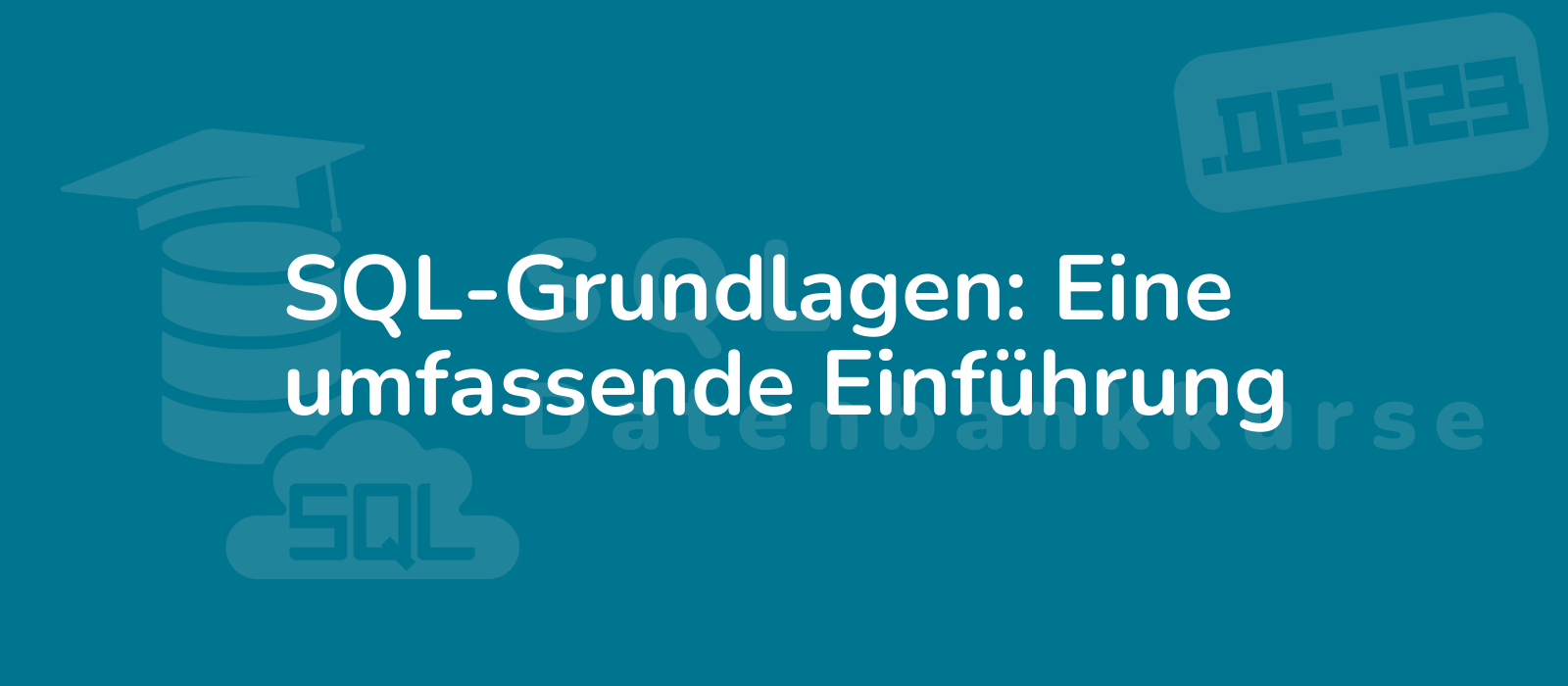 an illustrative image of sql basics a detailed introduction to the fundamentals depicted with a clean design and a modern tech theme