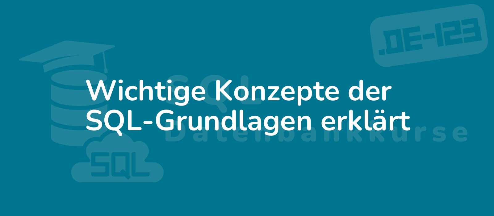 clear and concise illustration of sql basics with a modern twist highlighting key concepts 8k resolution minimalistic design